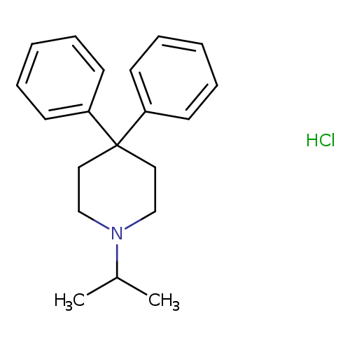 Piperidine, 1-(1-methylethyl)-4,4-diphenyl-, hydrochloride