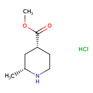 rac-methyl (2R,4R)-2-methylpiperidine-4-carboxylate hydrochloride, cis