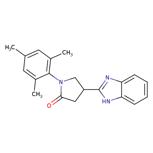 4-(1H-benzimidazol-2-yl)-1-mesitylpyrrolidin-2-one
