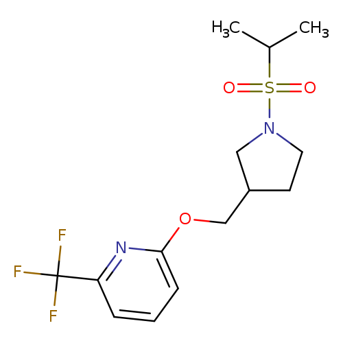 2-{[1-(propane-2-sulfonyl)pyrrolidin-3-yl]methoxy}-6-(trifluoromethyl)pyridine