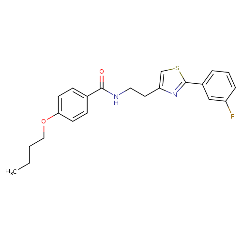4-butoxy-N-{2-[2-(3-fluorophenyl)-1,3-thiazol-4-yl]ethyl}benzamide