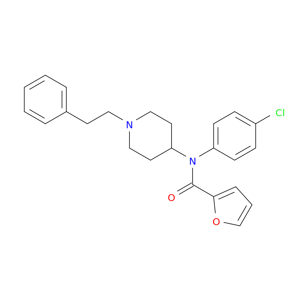 N-(4-chlorophenyl)-N-(1-phenethylpiperidin-4-yl)furan-2-carboxamide