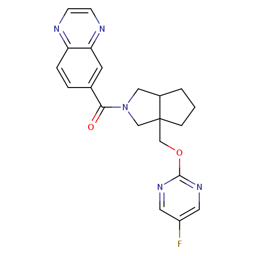 6-(3a-{[(5-fluoropyrimidin-2-yl)oxy]methyl}-octahydrocyclopenta[c]pyrrole-2-carbonyl)quinoxaline