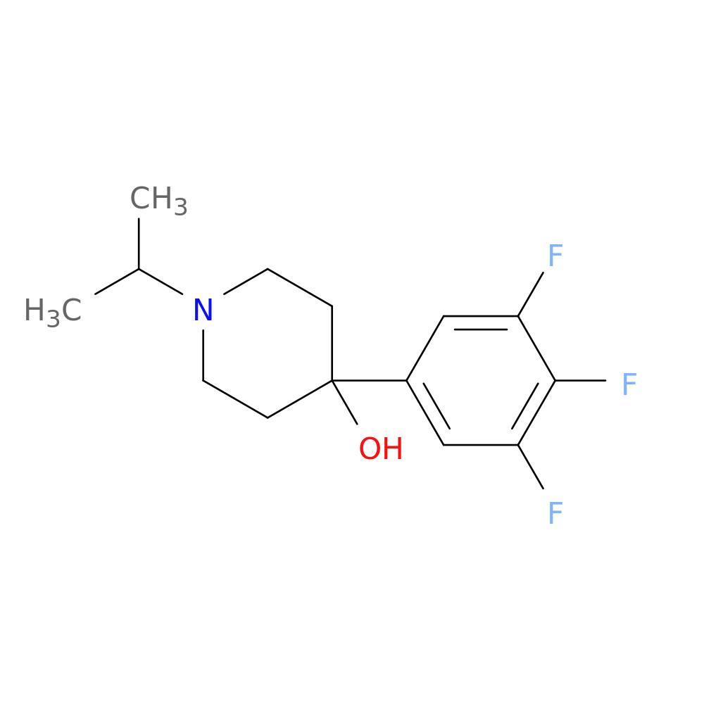 4-Hydroxy-4-(3,4,5-trifluorophenyl)-1-iso-propylpiperidine