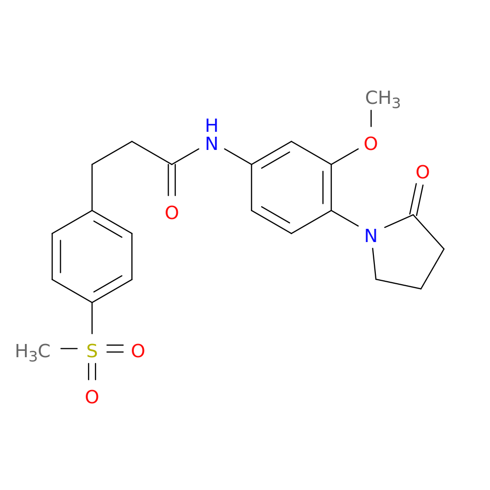 3-(4-methanesulfonylphenyl)-N-[3-methoxy-4-(2-oxopyrrolidin-1-yl)phenyl]propanamide