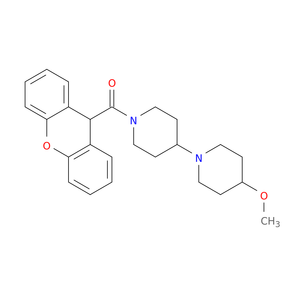 4-methoxy-1'-(9H-xanthene-9-carbonyl)-1,4'-bipiperidine