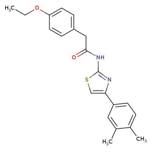 N-[4-(3,4-dimethylphenyl)-1,3-thiazol-2-yl]-2-(4-ethoxyphenyl)acetamide