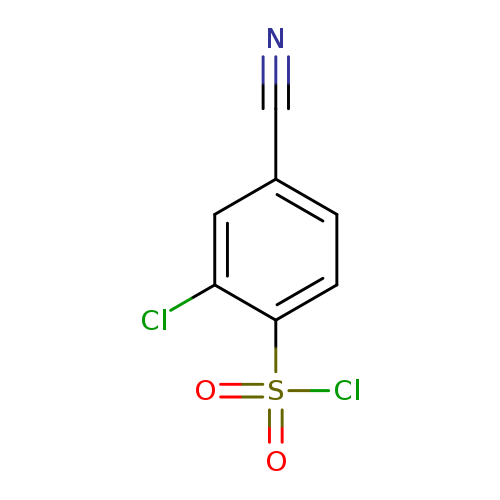 2-Chloro-4-cyanobenzene-1-sulfonyl chloride