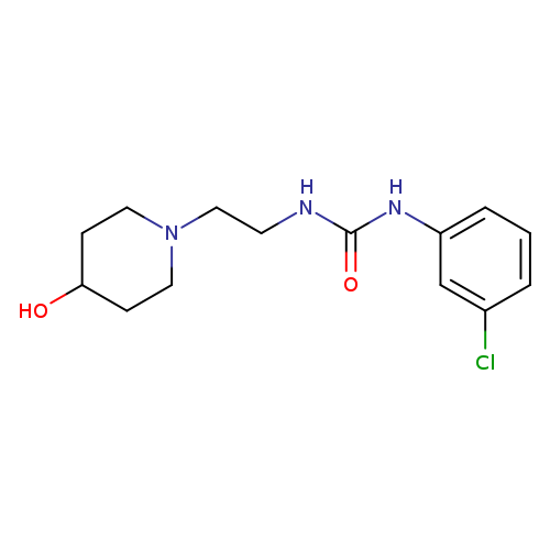 1-(3-chlorophenyl)-3-[2-(4-hydroxypiperidin-1-yl)ethyl]urea