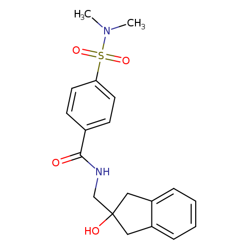 4-(dimethylsulfamoyl)-N-[(2-hydroxy-2,3-dihydro-1H-inden-2-yl)methyl]benzamide