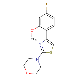 4-[4-(4-fluoro-2-methoxyphenyl)-1,3-thiazol-2-yl]morpholine