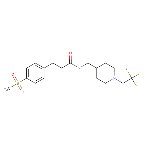 3-(4-methanesulfonylphenyl)-N-{[1-(2,2,2-trifluoroethyl)piperidin-4-yl]methyl}propanamide