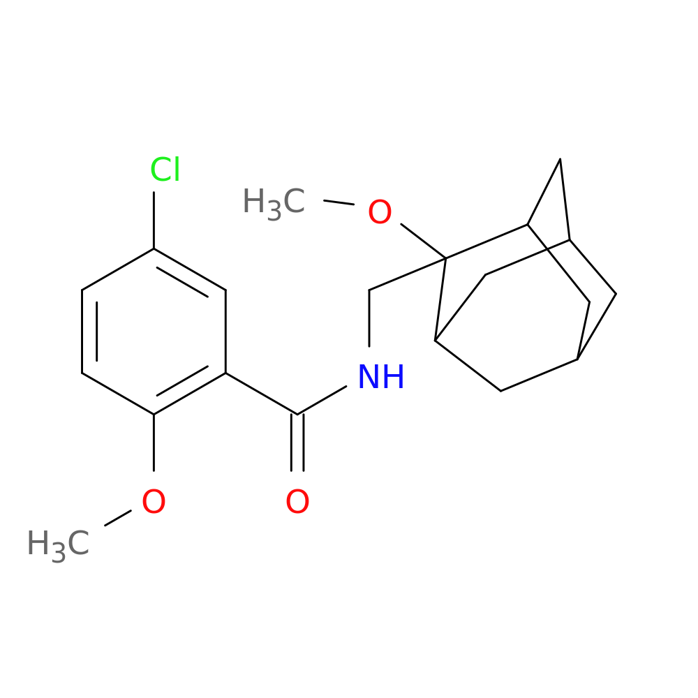 5-chloro-2-methoxy-N-[(2-methoxyadamantan-2-yl)methyl]benzamide