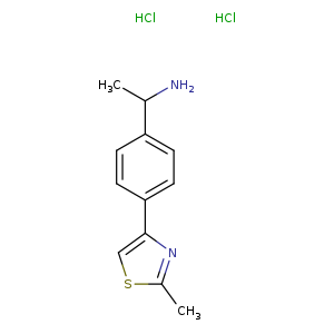 1-[4-(2-methyl-1,3-thiazol-4-yl)phenyl]ethan-1-amine dihydrochloride