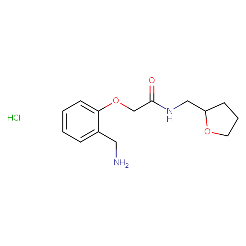 2-[2-(aminomethyl)phenoxy]-N-(oxolan-2-ylmethyl)acetamide hydrochloride