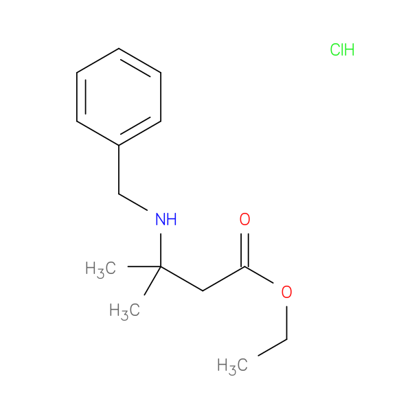 Ethyl 3-(benzylamino)-3-methylbutanoate hydrochloride