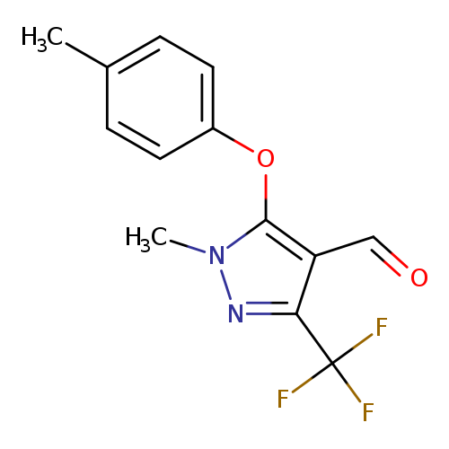 1-Methyl-5-(p-tolyloxy)-3-(trifluoromethyl)-1H-pyrazole-4-carbaldehyde