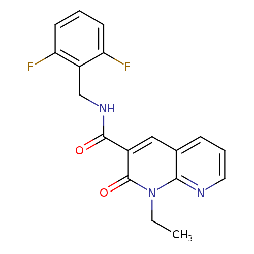 N-[(2,6-difluorophenyl)methyl]-1-ethyl-2-oxo-1,2-dihydro-1,8-naphthyridine-3-carboxamide