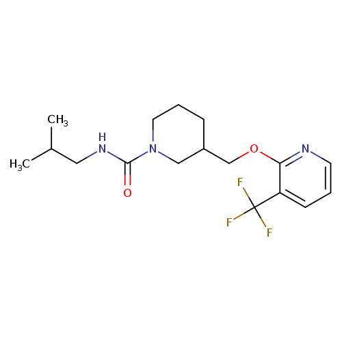 N-(2-methylpropyl)-3-({[3-(trifluoromethyl)pyridin-2-yl]oxy}methyl)piperidine-1-carboxamide
