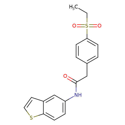 N-(1-benzothiophen-5-yl)-2-[4-(ethanesulfonyl)phenyl]acetamide