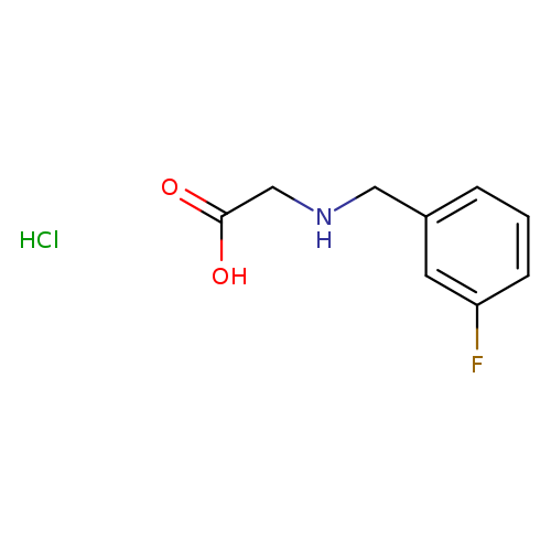 2-{[(3-fluorophenyl)methyl]amino}acetic acid hydrochloride