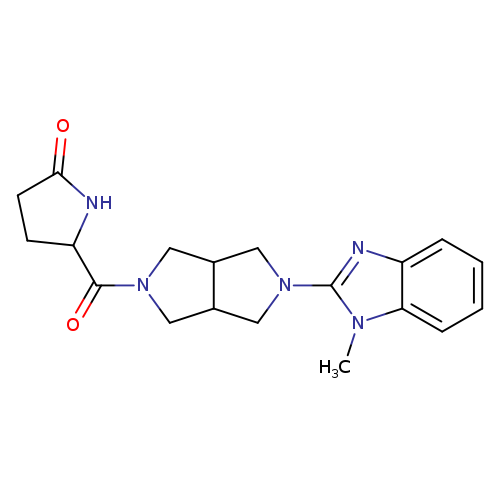 5-[5-(1-methyl-1H-1,3-benzodiazol-2-yl)-octahydropyrrolo[3,4-c]pyrrole-2-carbonyl]pyrrolidin-2-one