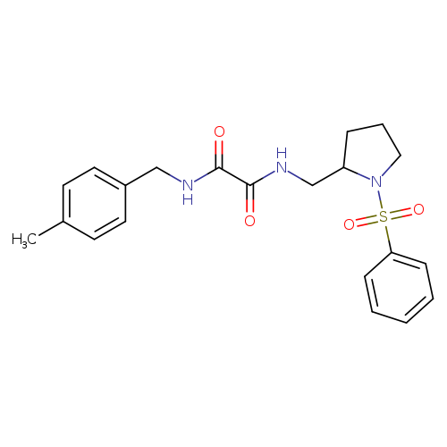 N-{[1-(benzenesulfonyl)pyrrolidin-2-yl]methyl}-N'-[(4-methylphenyl)methyl]ethanediamide