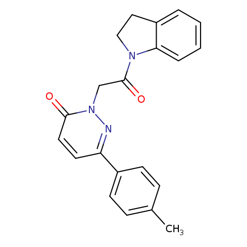 2-[2-(2,3-dihydro-1H-indol-1-yl)-2-oxoethyl]-6-(4-methylphenyl)-2,3-dihydropyridazin-3-one