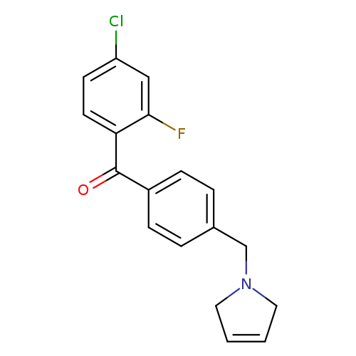 (4-Chloro-2-fluorophenyl)(4-((2,5-dihydro-1H-pyrrol-1-yl)methyl)phenyl)methanone