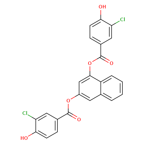 naphthalene-1,3-diyl <em>bis</em>(3-chloro-4-hydroxybenzoate)