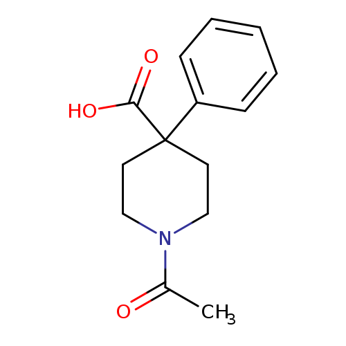 1-acetyl-4-phenylpiperidine-4-carboxylic acid