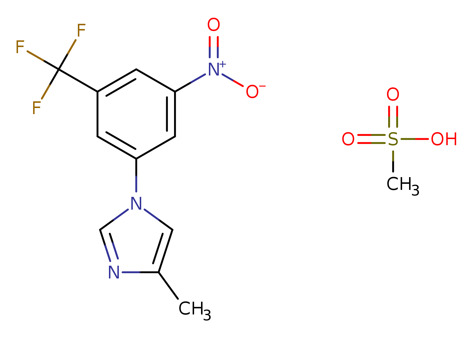 4-Methyl-1-(3-nitro-5-(trifluoromethyl)phenyl)-1H-imidazole methanesulfonate