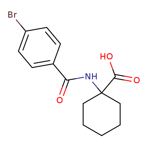 1-(4-bromobenzamido)cyclohexane-1-carboxylic acid