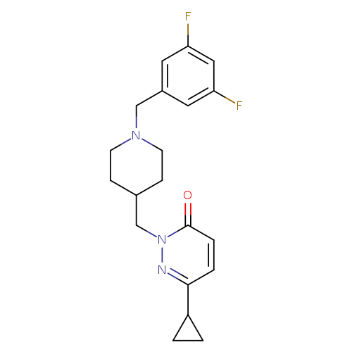 6-cyclopropyl-2-({1-[(3,5-difluorophenyl)methyl]piperidin-4-yl}methyl)-2,3-dihydropyridazin-3-one
