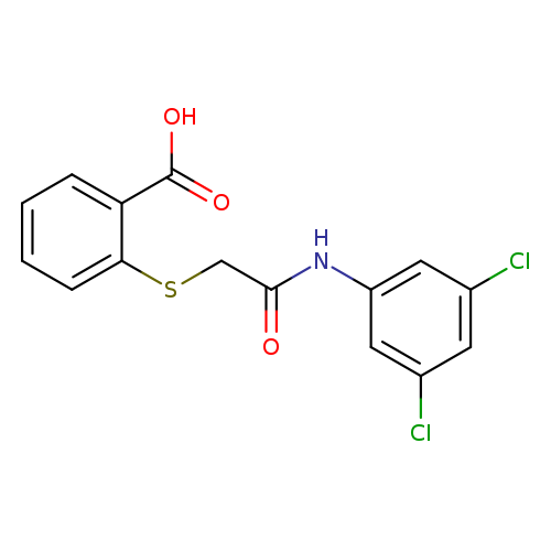 2-({[(3,5-dichlorophenyl)carbamoyl]methyl}sulfanyl)benzoic acid