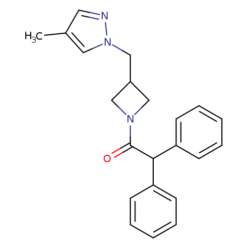 1-{3-[(4-methyl-1H-pyrazol-1-yl)methyl]azetidin-1-yl}-2,2-diphenylethan-1-one