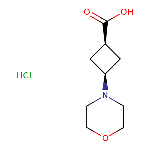 rac-(1s,3s)-3-(morpholin-4-yl)cyclobutane-1-carboxylicacidhydrochloride,cis