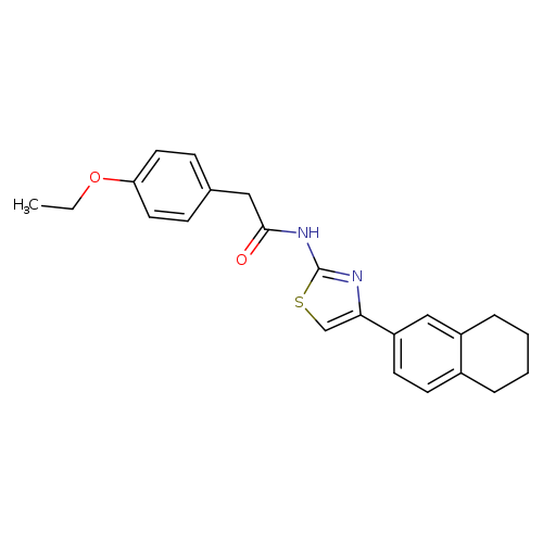 2-(4-ethoxyphenyl)-N-[4-(5,6,7,8-tetrahydronaphthalen-2-yl)-1,3-thiazol-2-yl]acetamide