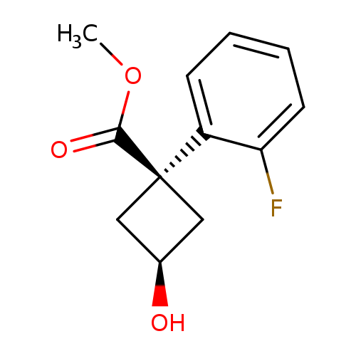 rac-methyl (1s,3s)-1-(2-fluorophenyl)-3-hydroxycyclobutane-1-carboxylate