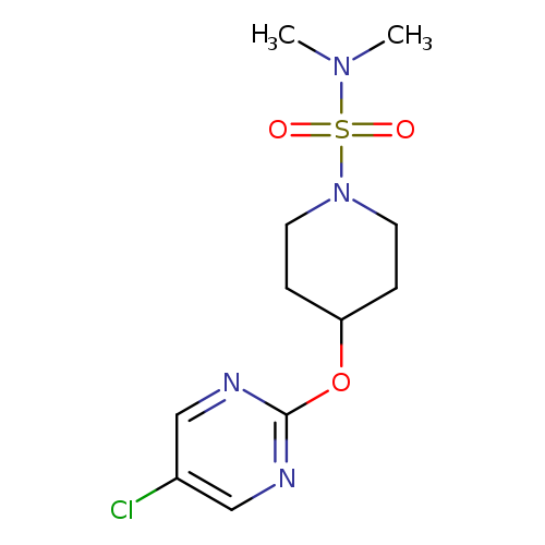 4-[(5-chloropyrimidin-2-yl)oxy]-N,N-dimethylpiperidine-1-sulfonamide