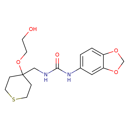 3-(2H-1,3-benzodioxol-5-yl)-1-{[4-(2-hydroxyethoxy)thian-4-yl]methyl}urea