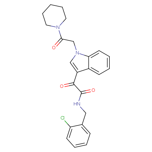 N-[(2-chlorophenyl)methyl]-2-oxo-2-{1-[2-oxo-2-(piperidin-1-yl)ethyl]-1H-indol-3-yl}acetamide