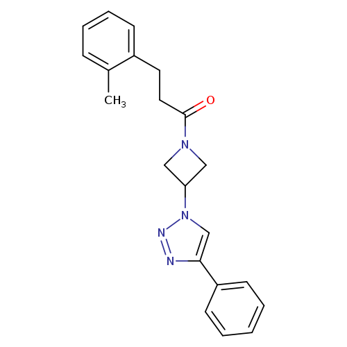 3-(2-methylphenyl)-1-[3-(4-phenyl-1H-1,2,3-triazol-1-yl)azetidin-1-yl]propan-1-one