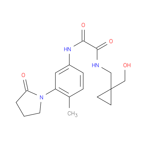 N-{[1-(hydroxymethyl)cyclopropyl]methyl}-N'-[4-methyl-3-(2-oxopyrrolidin-1-yl)phenyl]ethanediamide