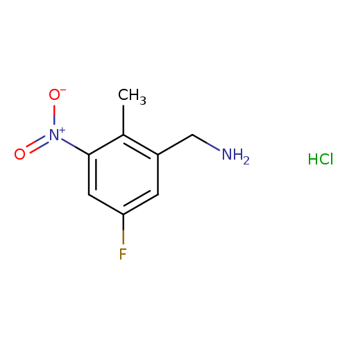 1-(5-fluoro-2-methyl-3-nitrophenyl)methanaminehydrochloride