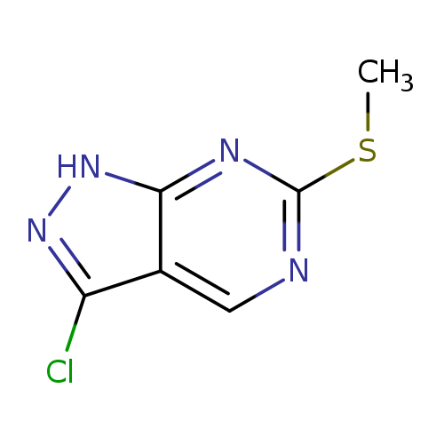 1H-Pyrazolo[3,4-d]pyrimidine, 3-chloro-6-(methylthio)-