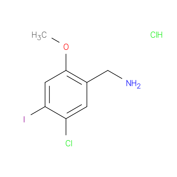 (5-chloro-4-iodo-2-methoxyphenyl)methanamine hydrochloride