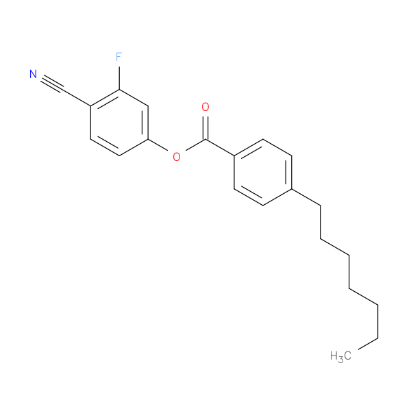 BENZOIC ACID, 4-HEPTYL-, 4-CYANO-3-FLUOROPHENYL ESTER