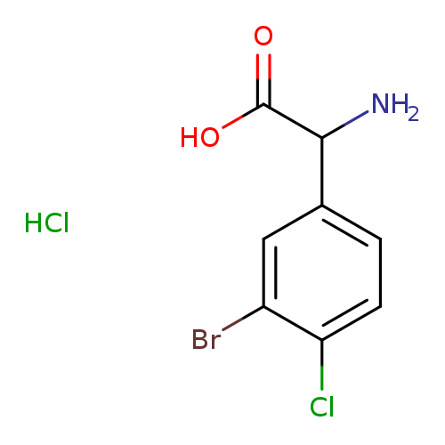 2-amino-2-(3-bromo-4-chlorophenyl)acetic acid hydrochloride