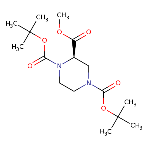 (R)-1，4-di-Boc-piperazine-2-carboxylic acid Methyl ester